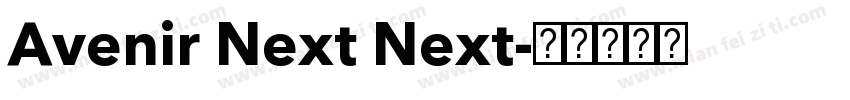 Avenir Next Next字体转换